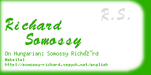 richard somossy business card